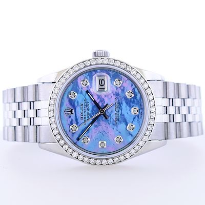 Rolex DateJust SS 1.50ct Diamond 36 Wristwatch. Estimated Retail Replacement Value: $19,965.00 