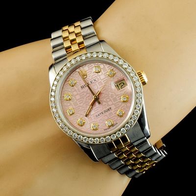 Rolex DateJust 1.00ct Diamond 31MM Mid-Size Watch. Estimated Retail Replacement Value: $26 