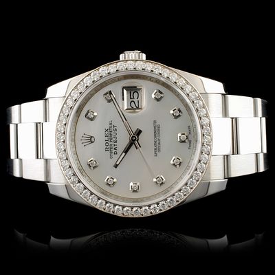 Rolex DateJust 116200 SS 1.35ct Diamond 36MM Watch. Ref: WAG24000 Specification: Model: DateJust 