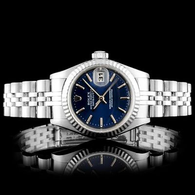 Rolex DateJust Stainless Steel Wristwatch. Estimated Retail Replacement Value: $6,950.00 Ref: 