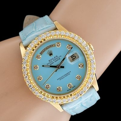 Rolex Day-Date 18K President 2.50ct Diamond Watch. Estimated Retail Replacement Value: $38 