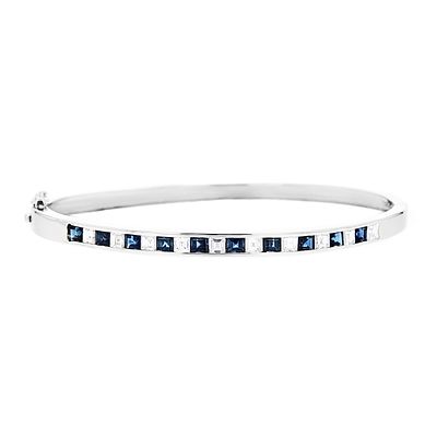 14K White Gold 1.70ct Sapphire & 1.00ctw Diamond B. Estimated Retail Replacement Value: $13 