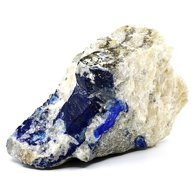 1723ct Afghanite Crystal in Calcite Matrix. Impressive natural Afghanite mineral specimen 