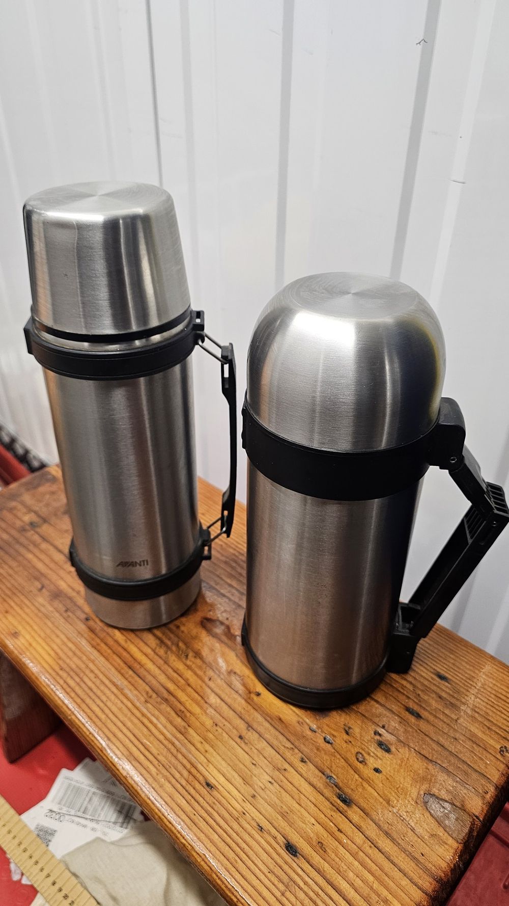 Lot 291: Two Stainless Steel Vacuum Flasks, Including One by Avanti