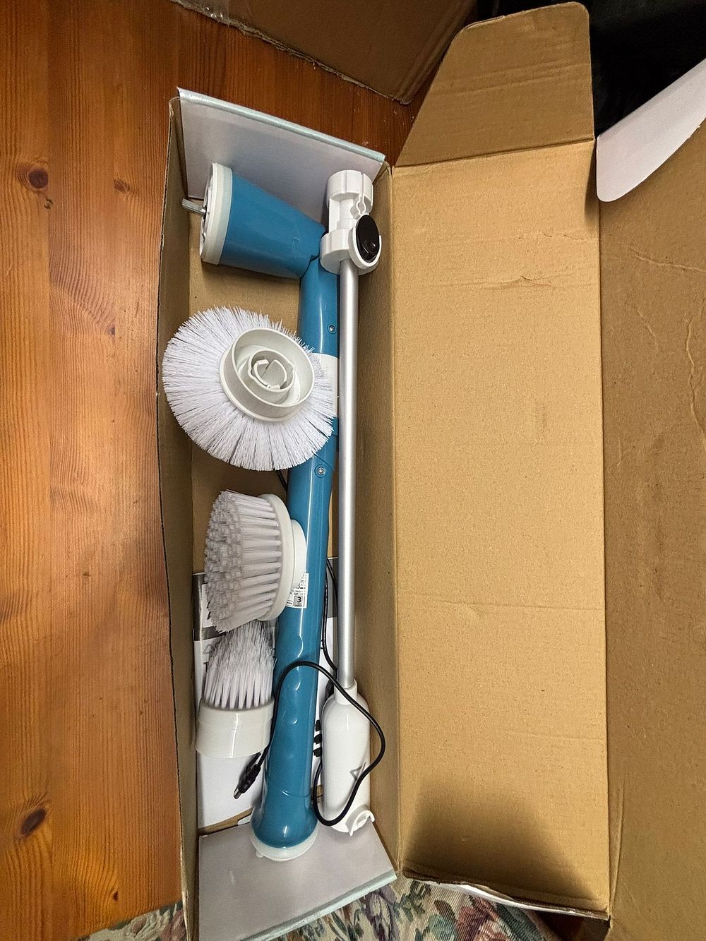 Lot 244: A Set of Cordless Electric Spin Scrubber Cleaning Tools and Accessories