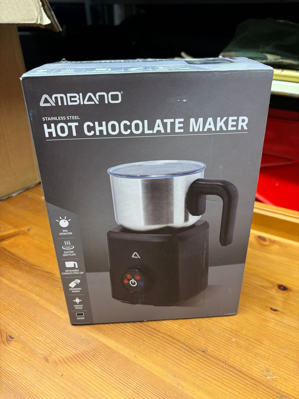 Lot 248: Ambiano Stainless Steel Hot Chocolate Maker -As new