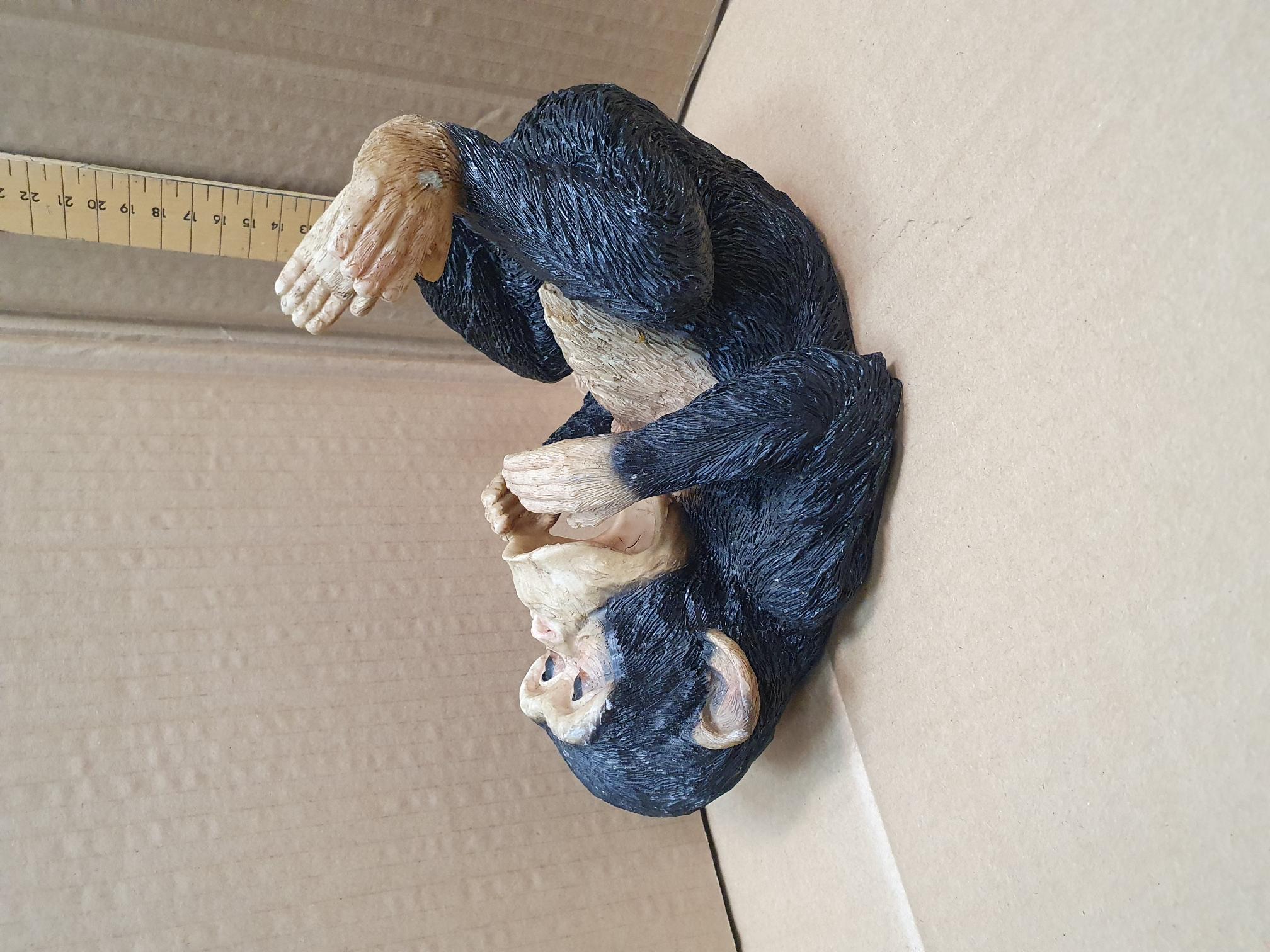 Novelty Chimpanzee Resin Wine Bottle Holder