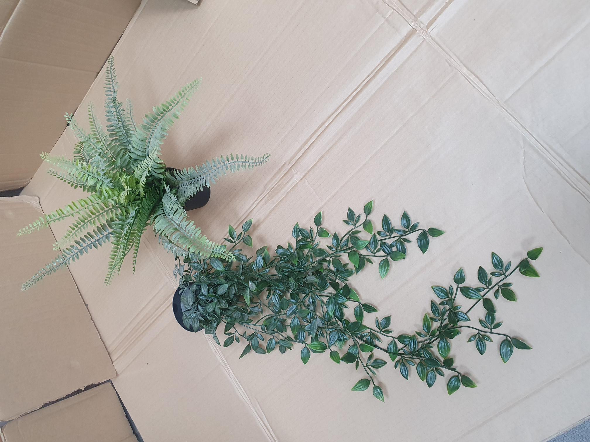Two IKEA Fejka Artificial Potted Plants