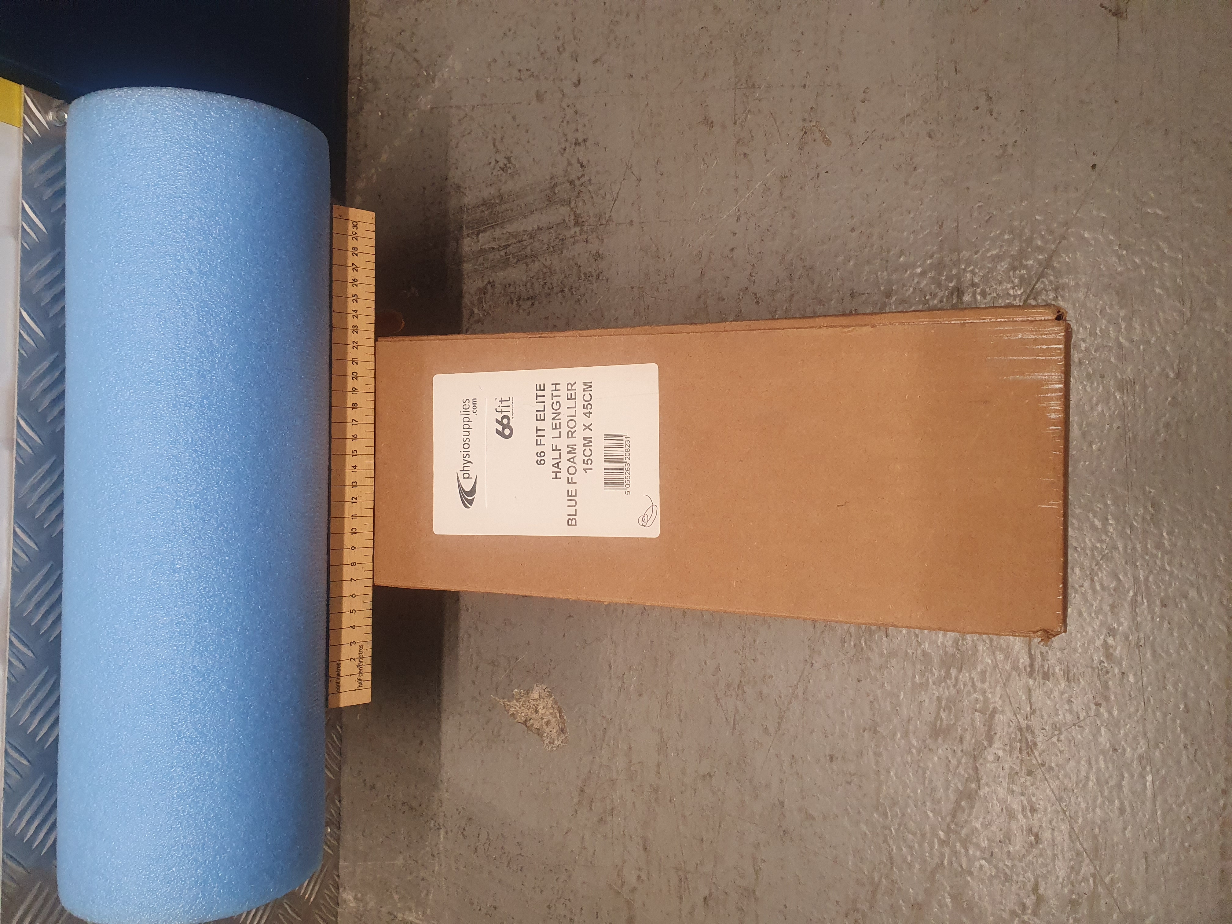 66fit Elite Half Length Blue Foam Roller