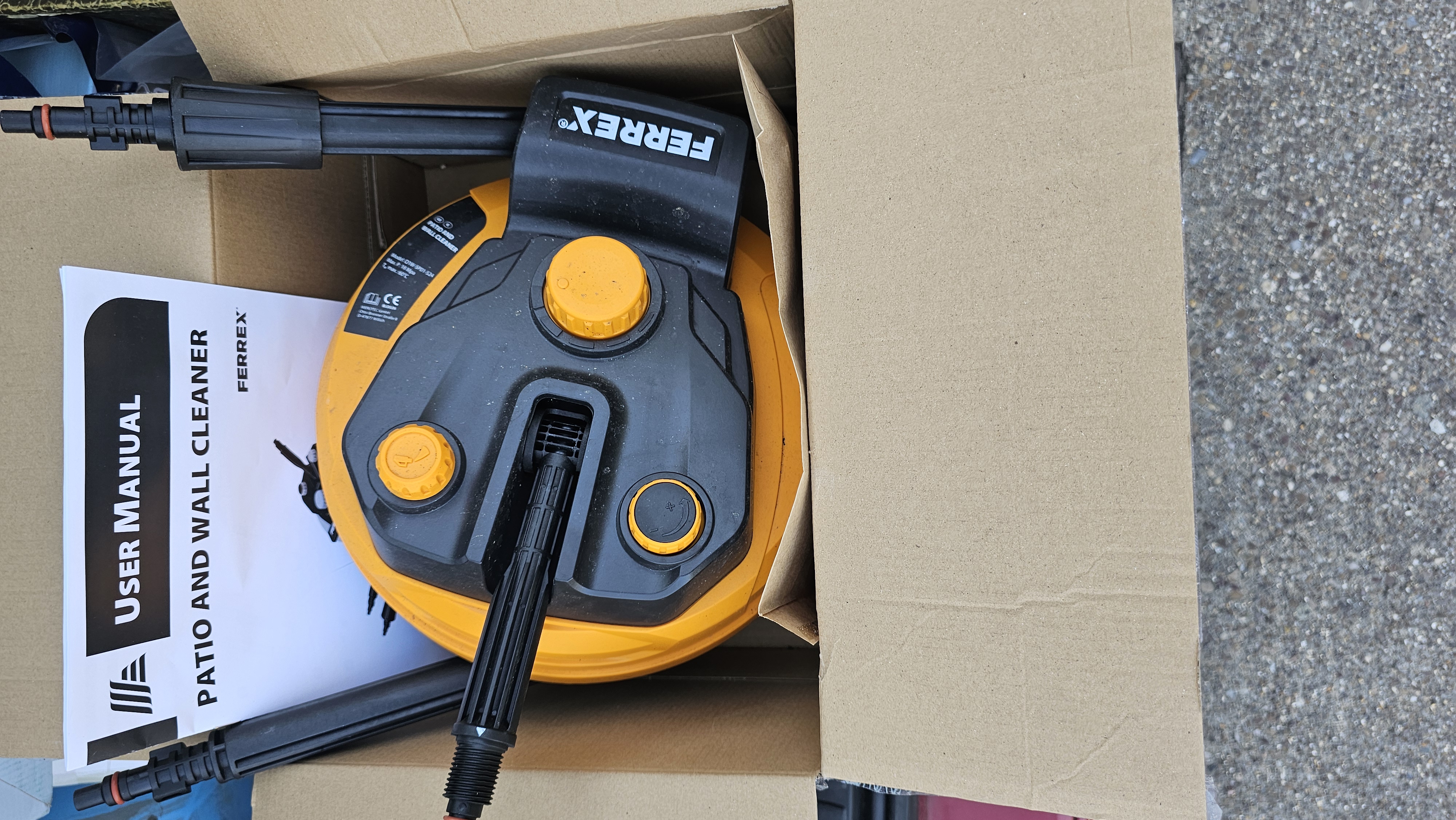 Ferrex Patio and Wall Cleaner Pressure Washer Attachment