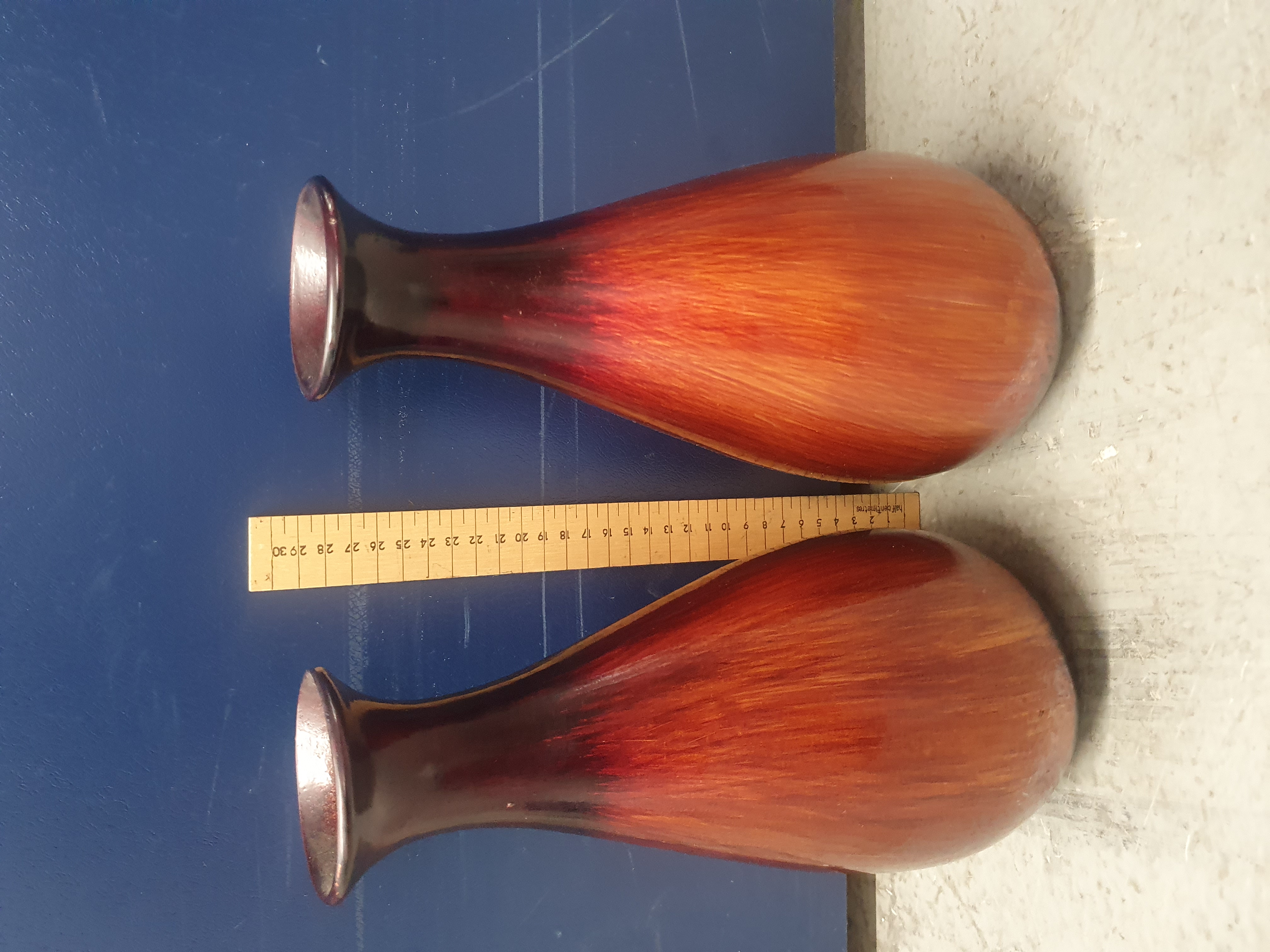 A Pair of Shudehill Giftware Ovoid Glass Vases
