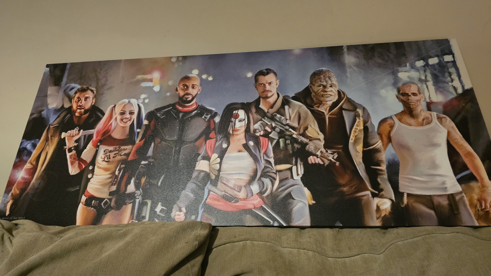 Andie Worner, Suicide Squad Group Portrait, Giclée Print on Canvas