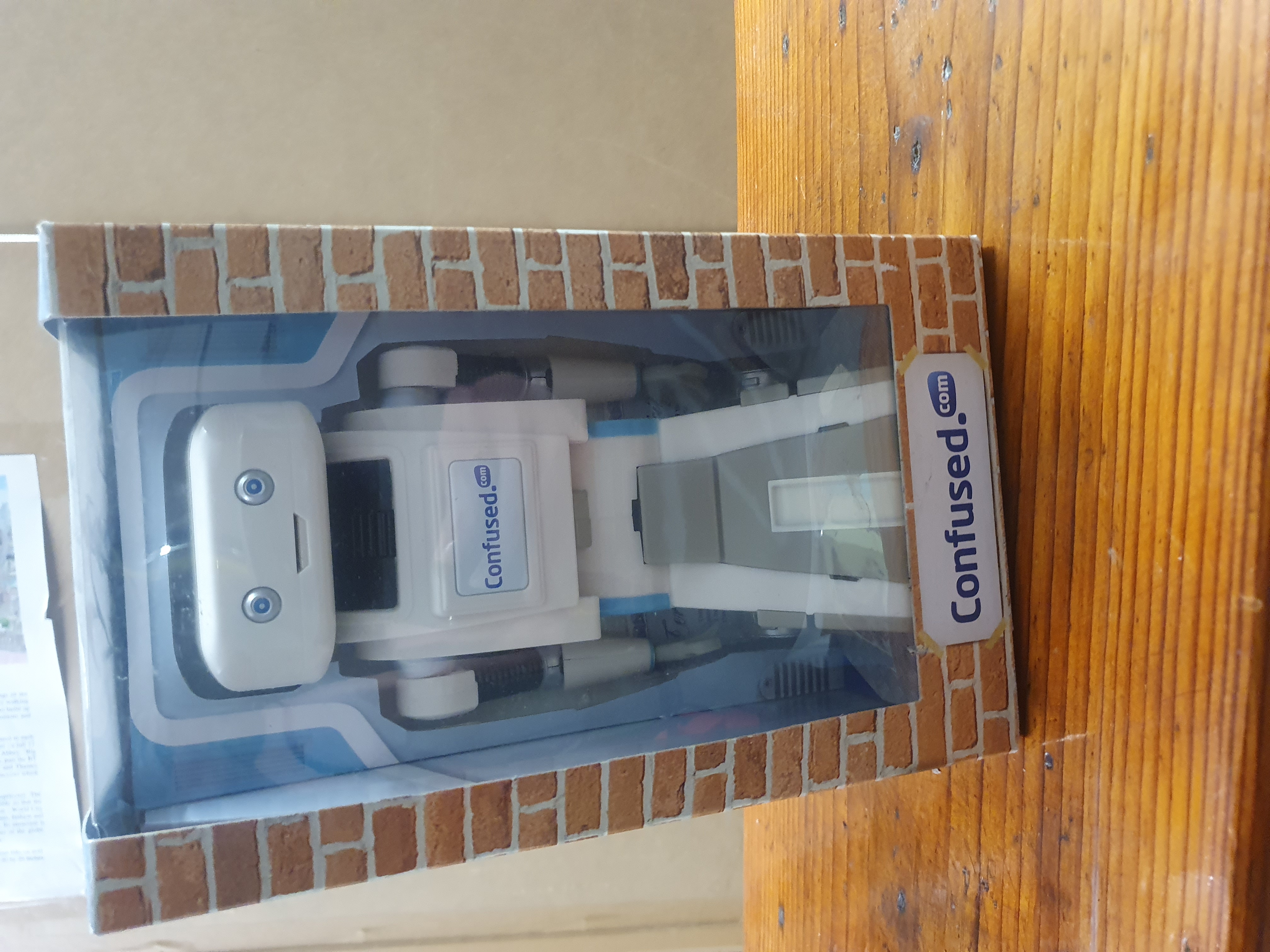 Confused.com Brian the Robot Promotional Talking Toy Figure in Original Box