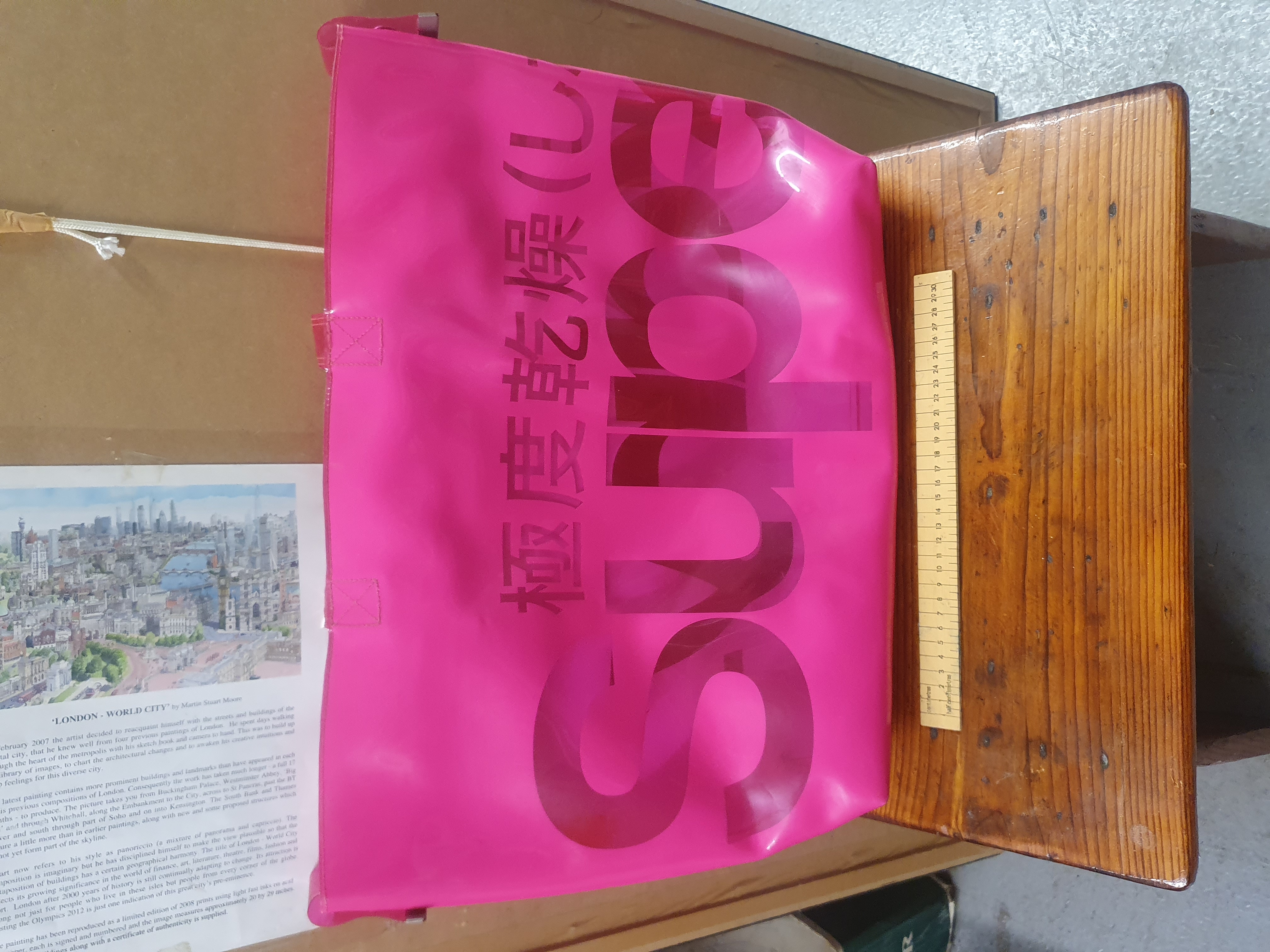 Superdry Fuchsia Pink Synthetic Tote / Beach Bag