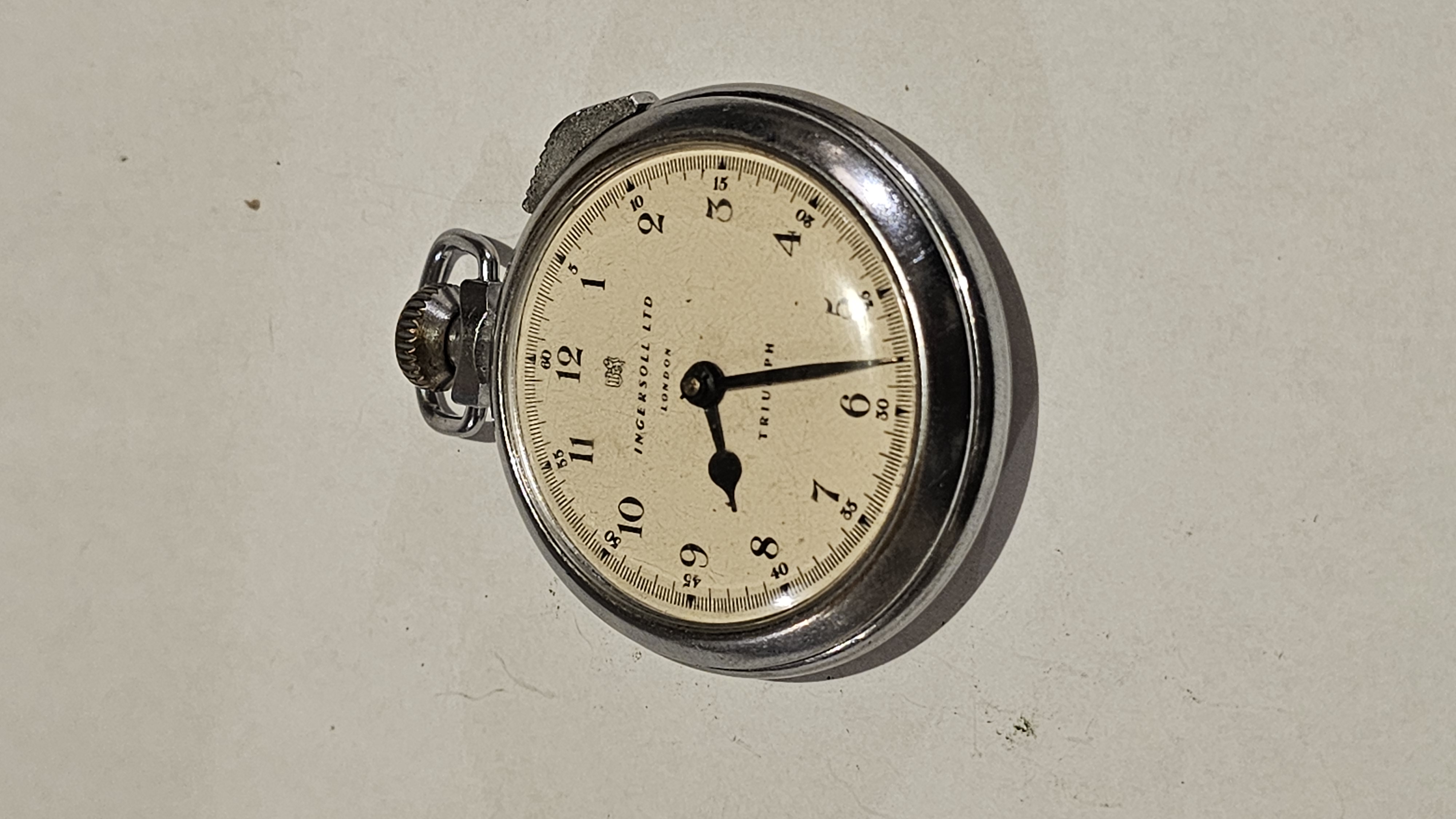 Ingersoll Triumph Open Face Pocket Stopwatch