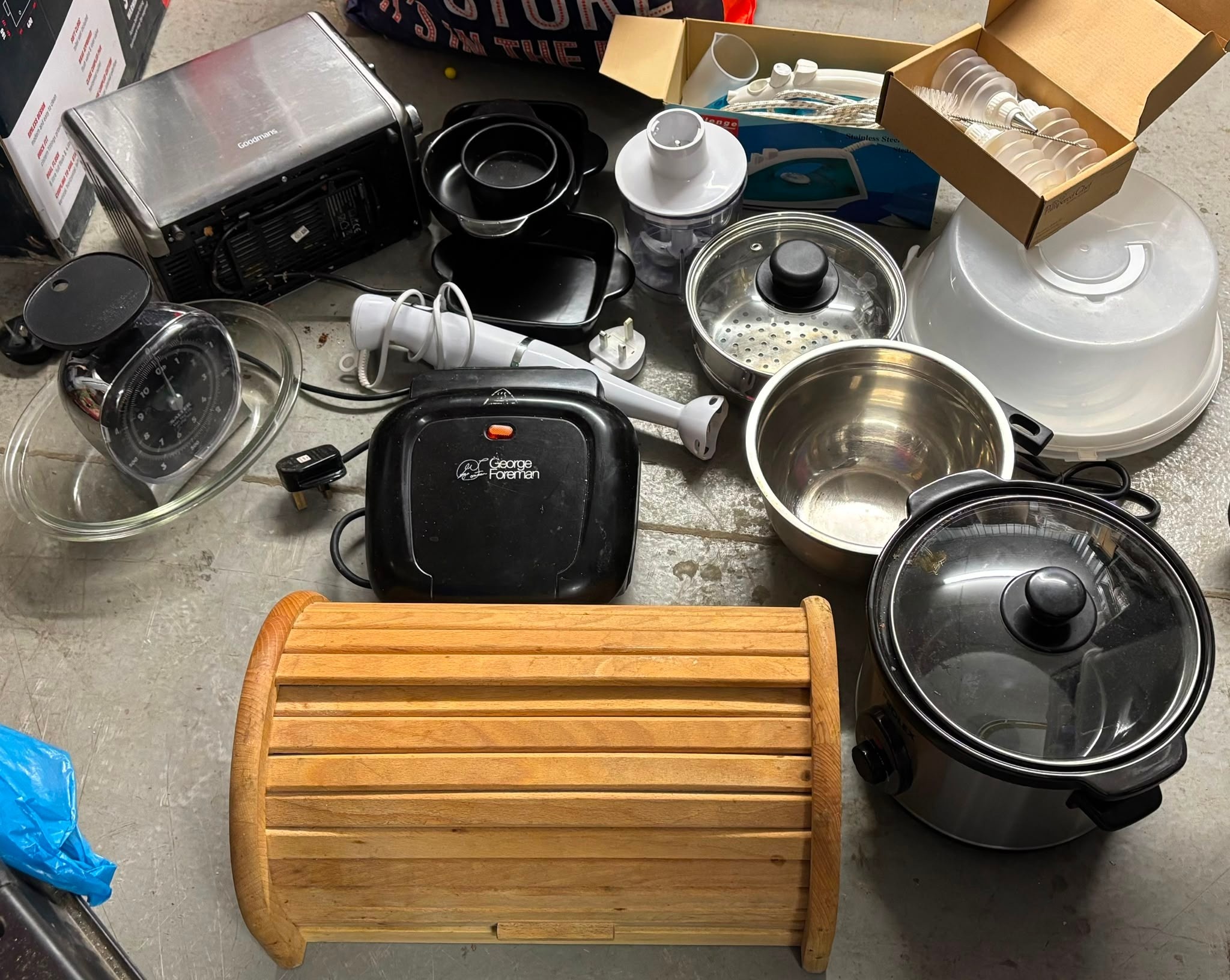 An Assortment of Kitchen and Household Appliances and Accessories