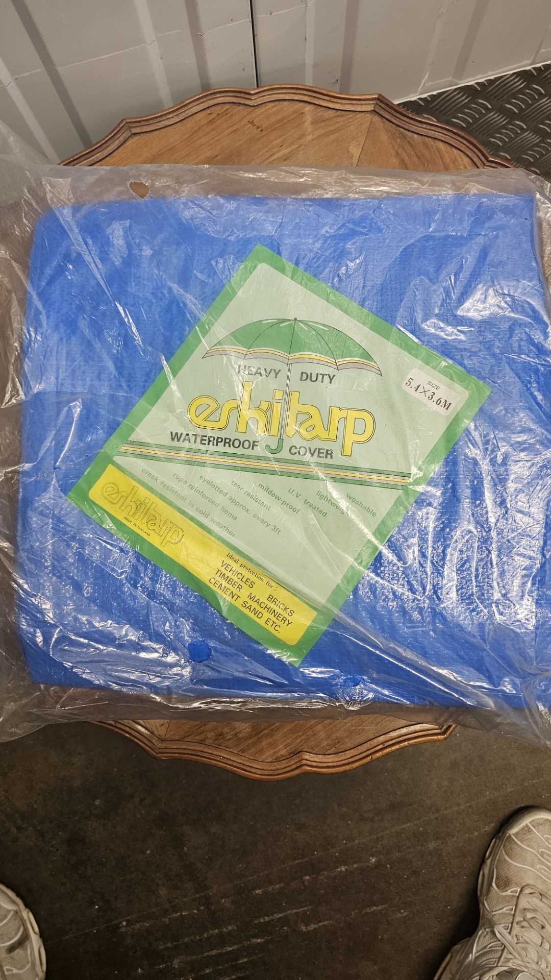 Eskitarp Heavy Duty Waterproof Blue Multi Purpose Tarp, New in Bag