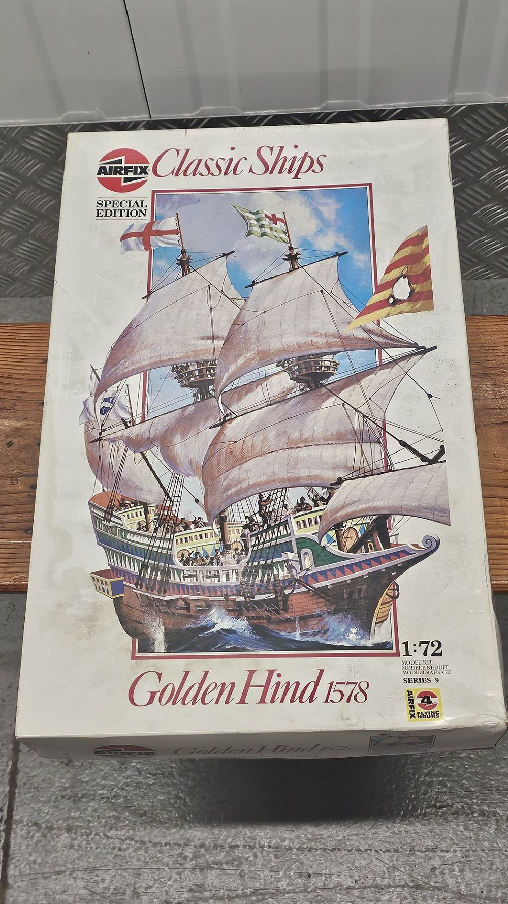 Lot 192: Airfix Classic Ships Series 9 Golden Hind 1578 Scale 1:72 Model Kit