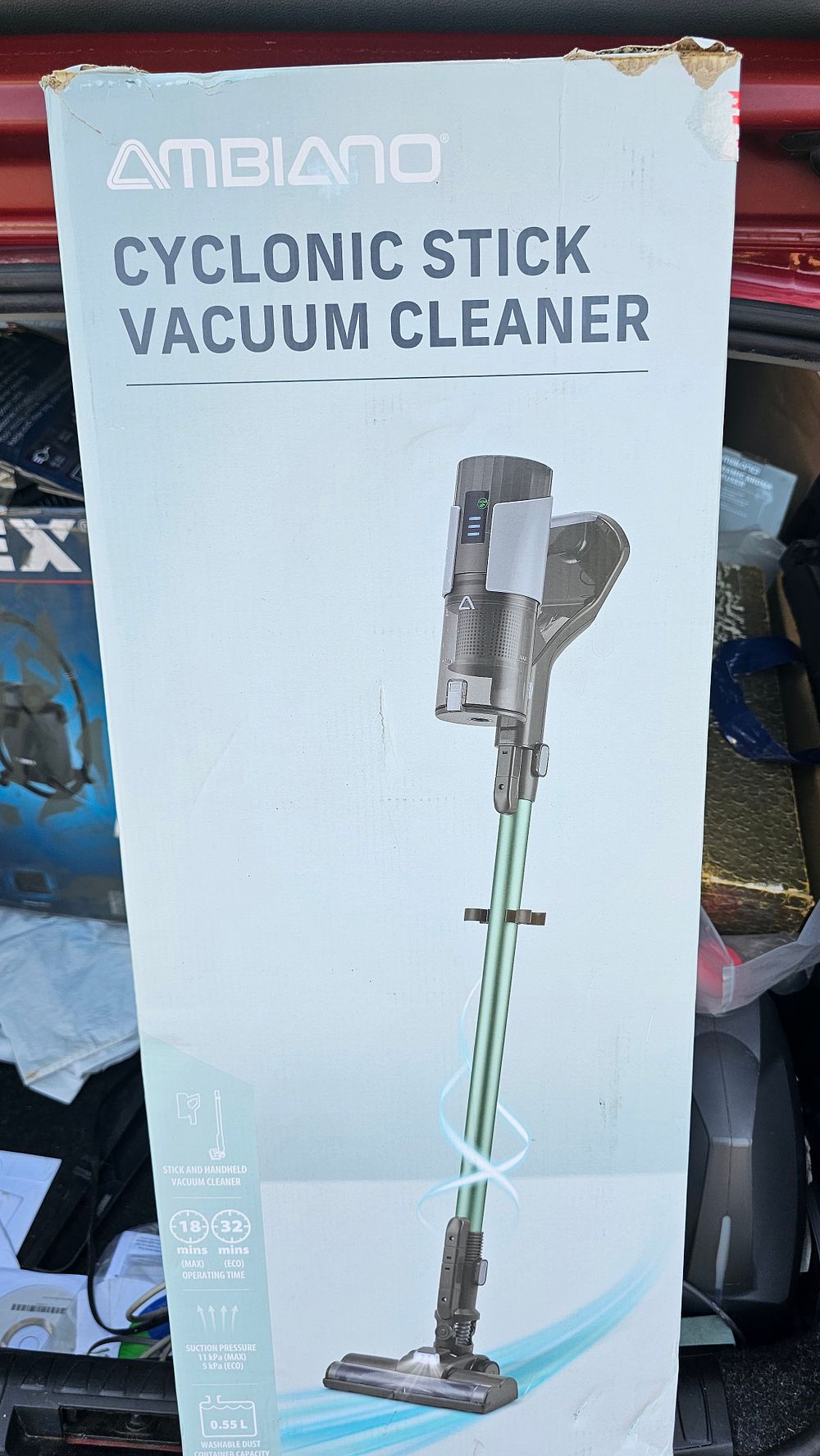 Lot 196: Ambiano Cyclonic Stick Vacuum Cleaner