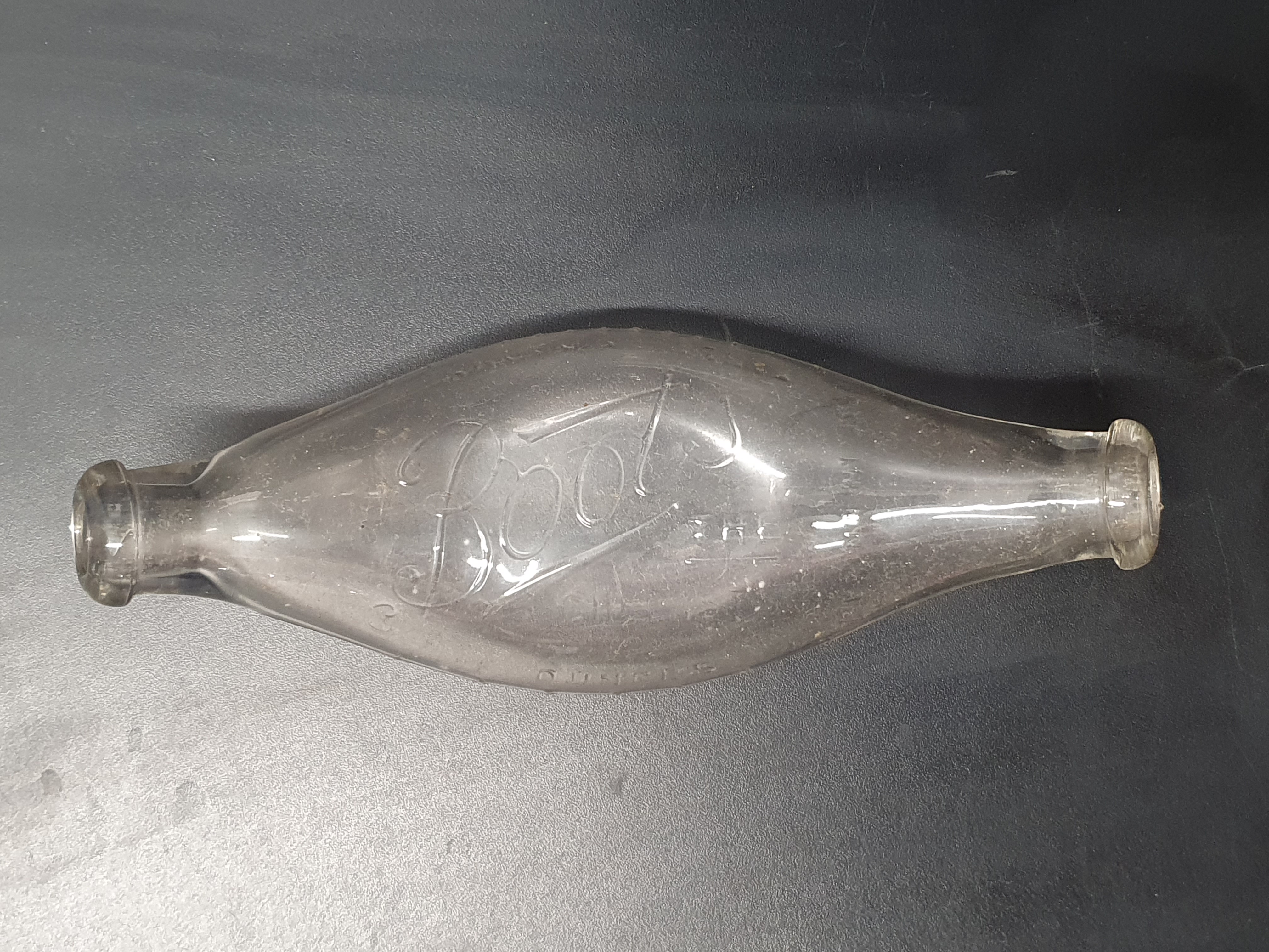 Antique Boots The Chemists Boat-Shaped Glass Baby Feeding Bottle