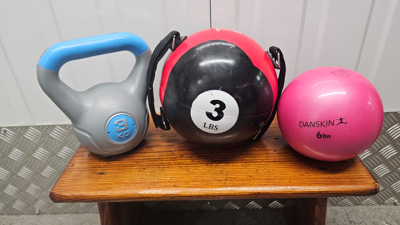 A Trio of Mixed Exercise Weights including Danskin