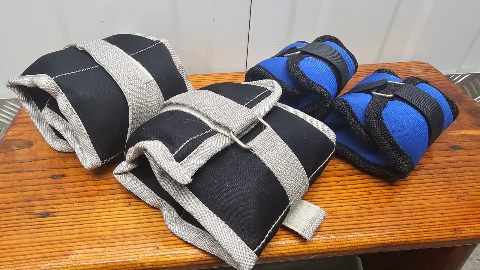 A Group of Weighted Ankle and Wrist Exercise Wraps
