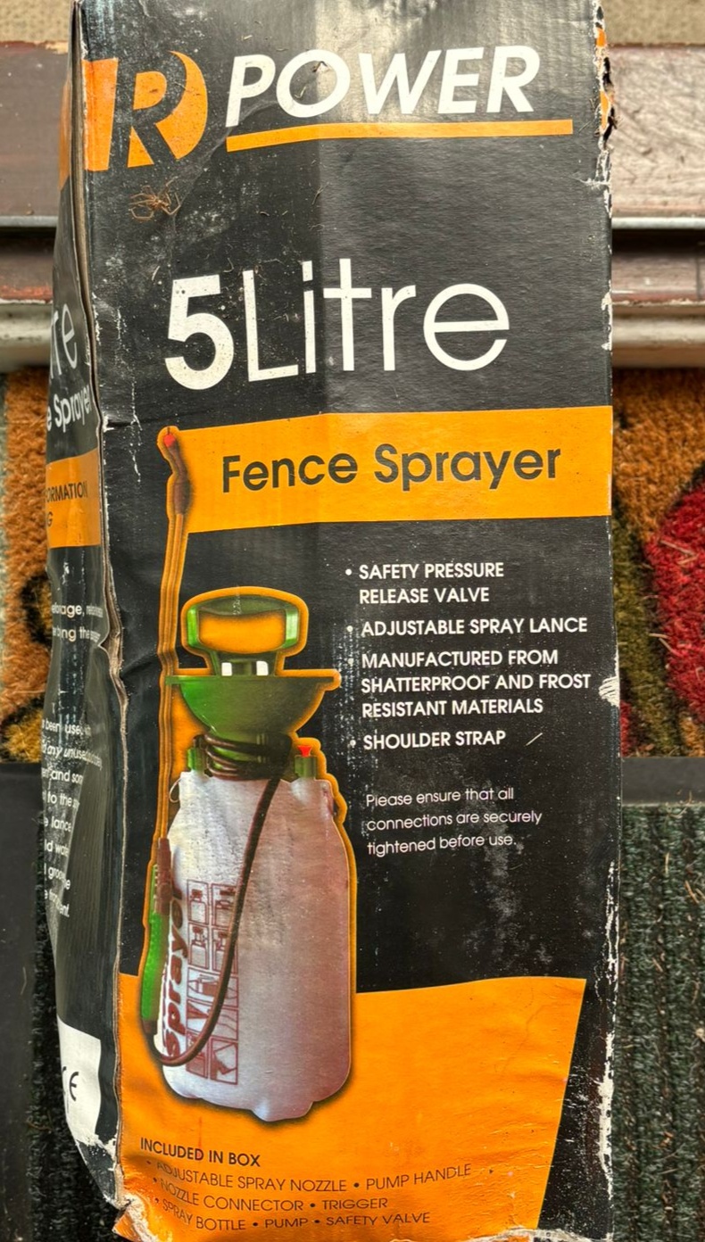 POWER 5 Litre Fence Sprayer New in Packaging
