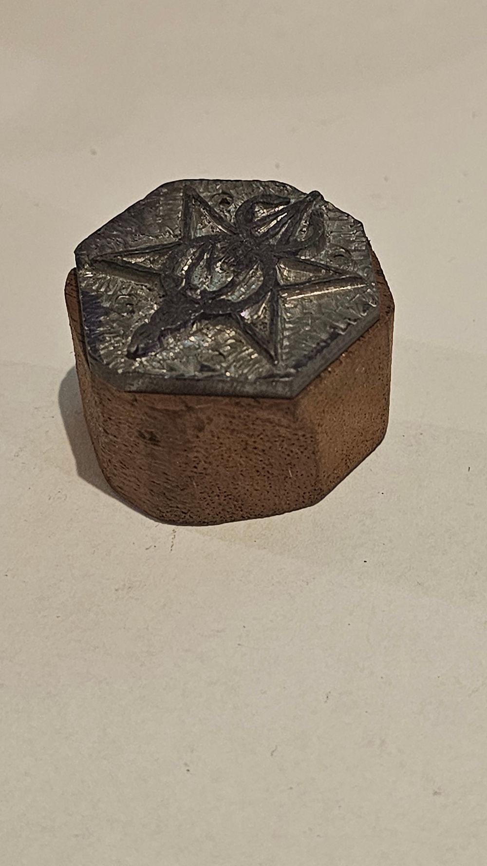 Lot 320: Antique Masonic Shriners Style Letterpress Printing Block