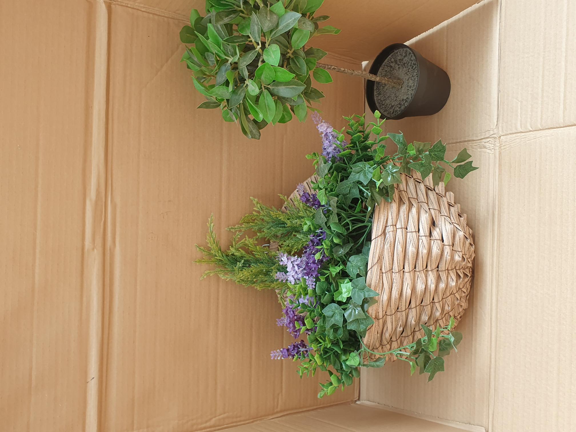 Two Pieces of Contemporary Artificial Greenery including IKEA FEJKA Potted Plant