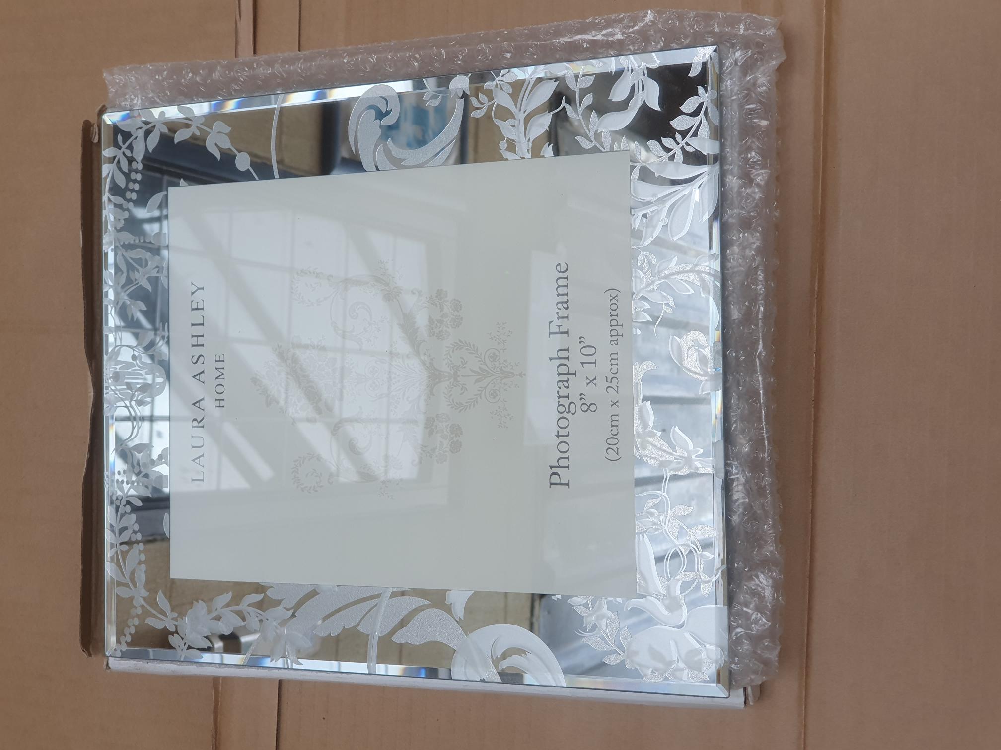 Laura Ashley Josette Mirrored Photograph Frame 8x10 As New In Original Packaging