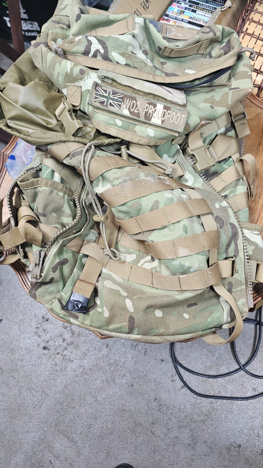 British Army Multi-Terrain Pattern MTP 45 Litre Patrol Pack Rucksack
