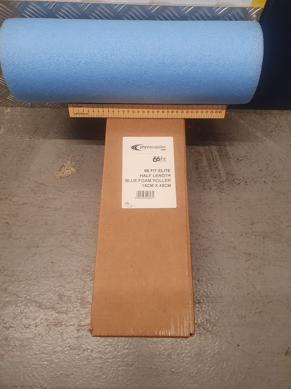 Lot 280: 66fit Elite Half Length Blue Foam Roller