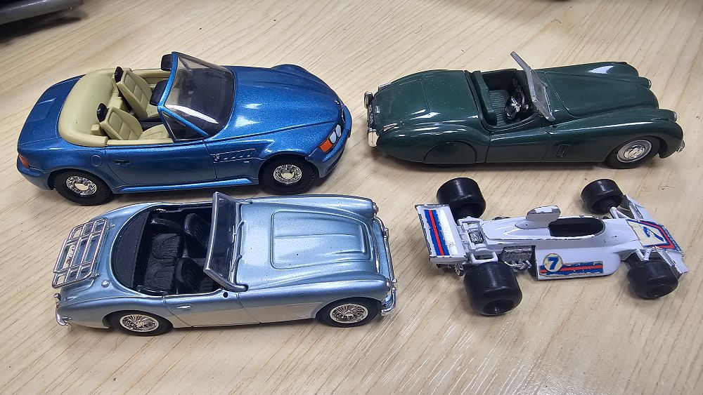 Lot 44: A Group of Die-cast Model Vehicles Including Corgi James Bond BMW Z3 and Jaguar XK120