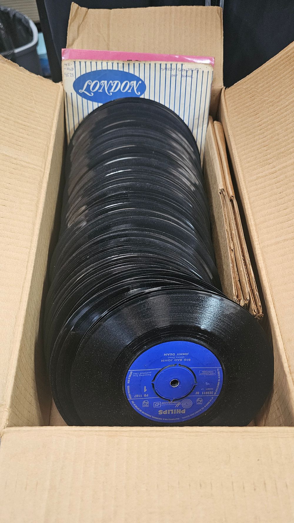 Lot 144: A Collection of Approximately 60-80 Vinyl 45 RPM 7-Inch Singles - Used Condition