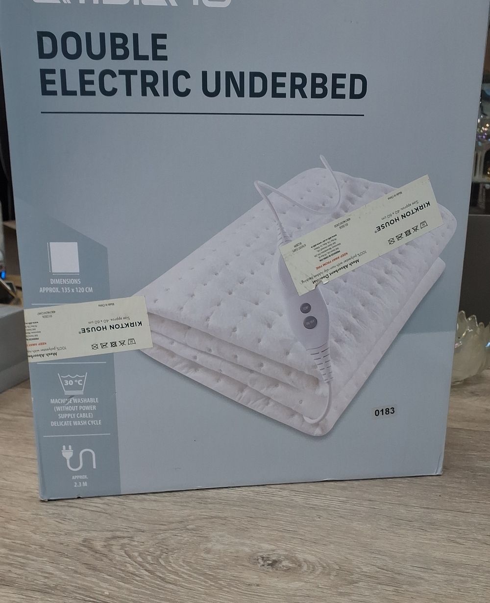 Lot 171: Ambiano GT-HUB-09-UK Double Electric Underbed Blanket - As New