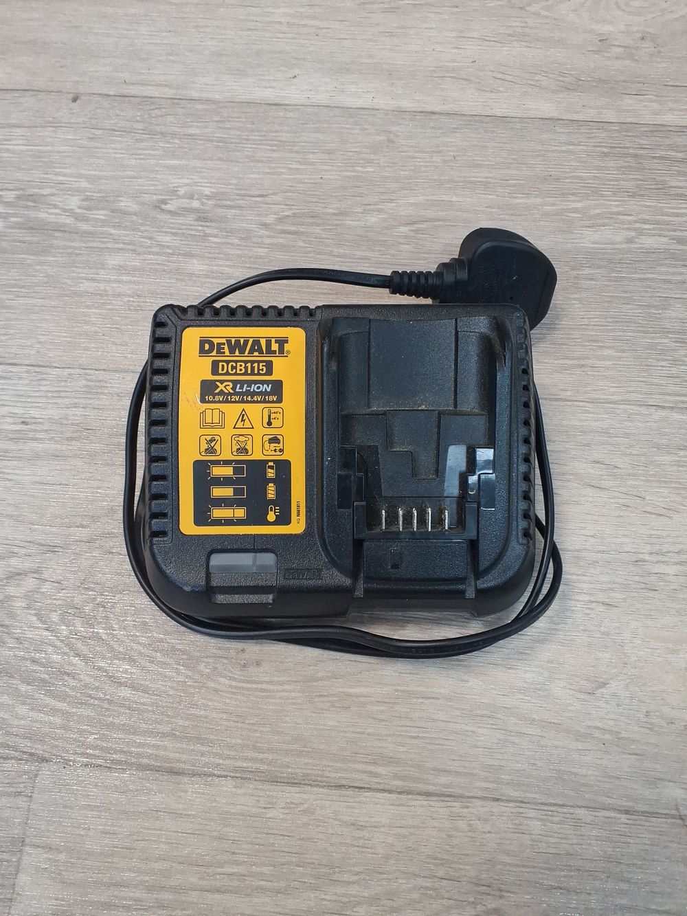Lot 173: DeWalt DCB115 Black and Yellow Plastic Multi-Voltage Battery Charger - Good Used Condition - Tested