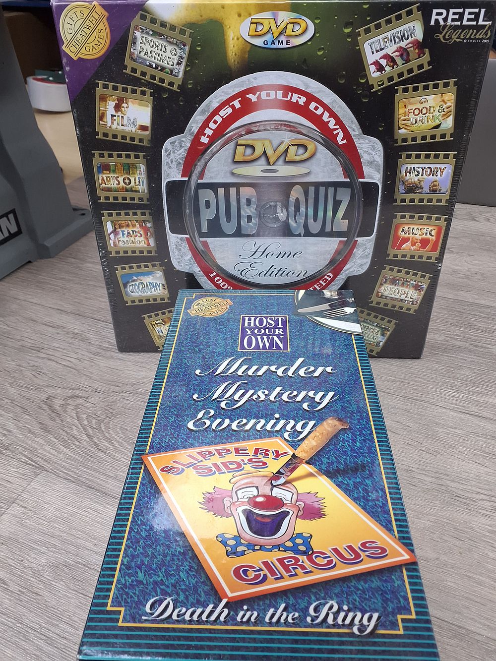 Lot 205: Cheatwell Games Host Your Own Pub Quiz and Murder Mystery - New Sealed