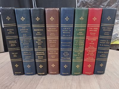 Odhams Press Faux Leather Thriller Fiction Omnibus Collection - Very Good Condition. A 