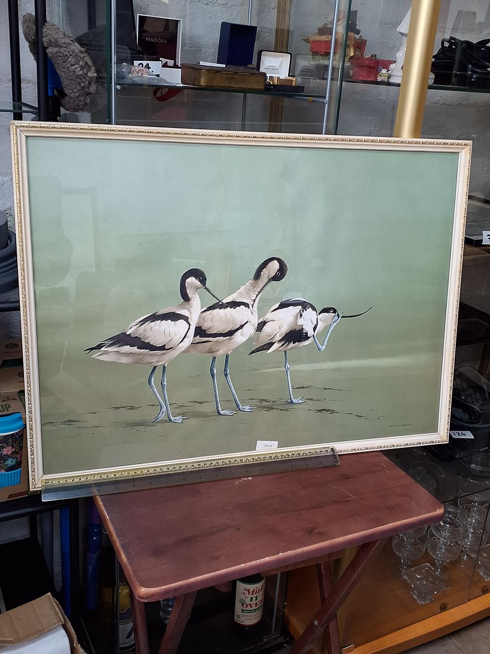 Lot 287: David Smithurst 'Avocets' Painting On Board - Preowned Good Condition