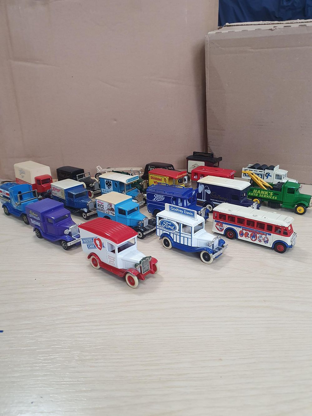 Lot 262: Lesney Matchbox Models of Yesteryear Die-cast Miniature Delivery and Service Vehicles - Used Condition