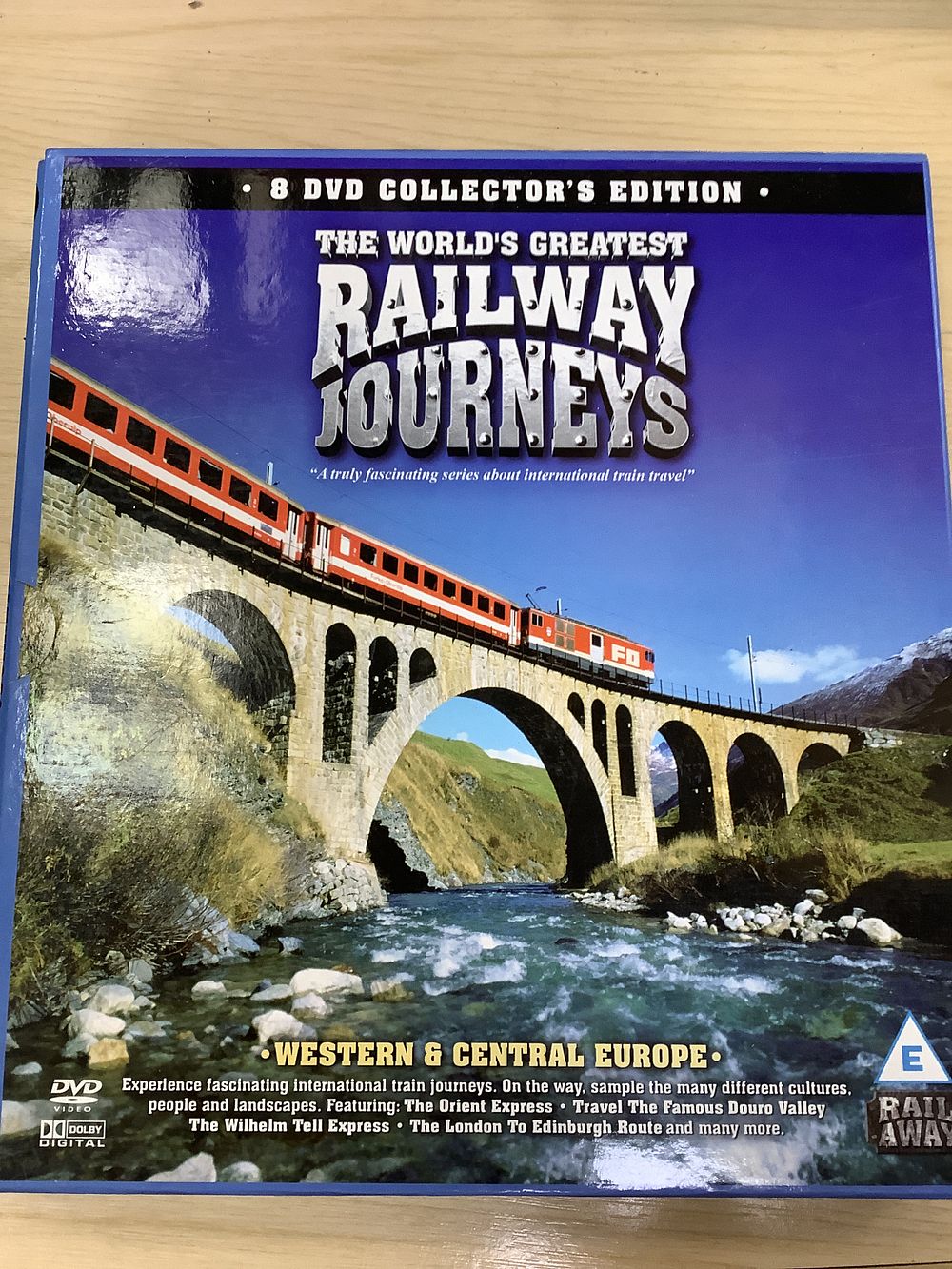 Lot 253: Musicbank Railway Journeys Western & Central Europe 8 DVD Box Set - Used