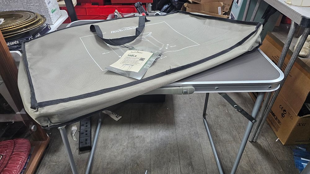 Lot 147: Adventuridge Grey and Aluminium Folding Picnic Table
