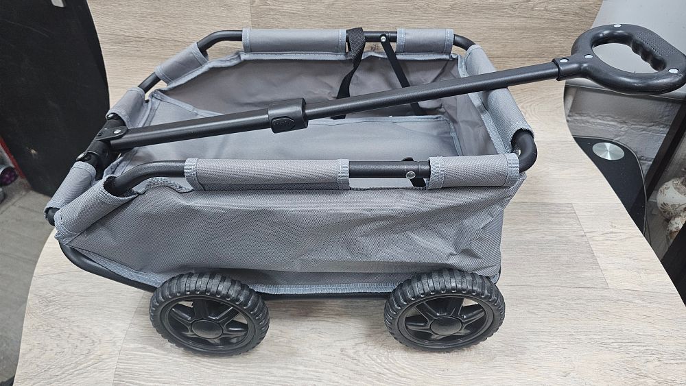 Lot 148: Grey Fabric and Metal Folding All-Terrain Utility Wagon - Looks New Condition