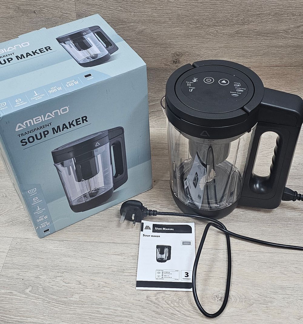 Lot 177: Ambiano ALSDPM24 1.6L Transparent Soup Maker - New Condition