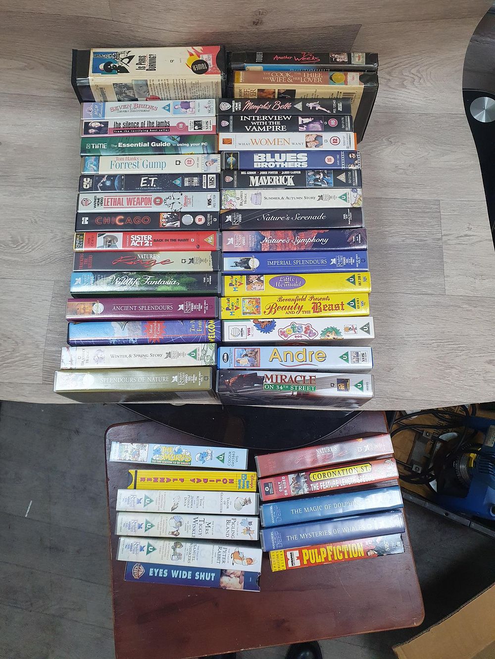 Lot 204: A Collection of Over 40 Feature Film and Documentary VHS Tapes - Used Condition