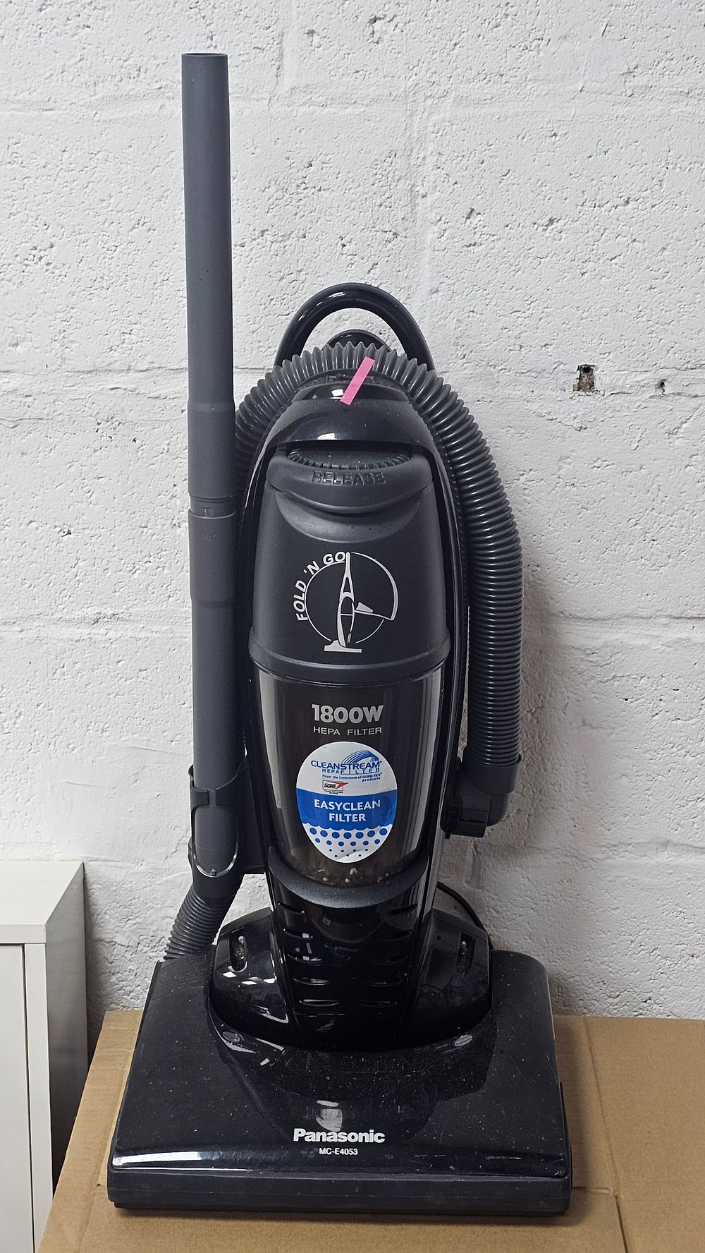 Lot 169: Panasonic MC-E4053 Black 1800W Upright Vacuum Cleaner - Very Good Used Condition