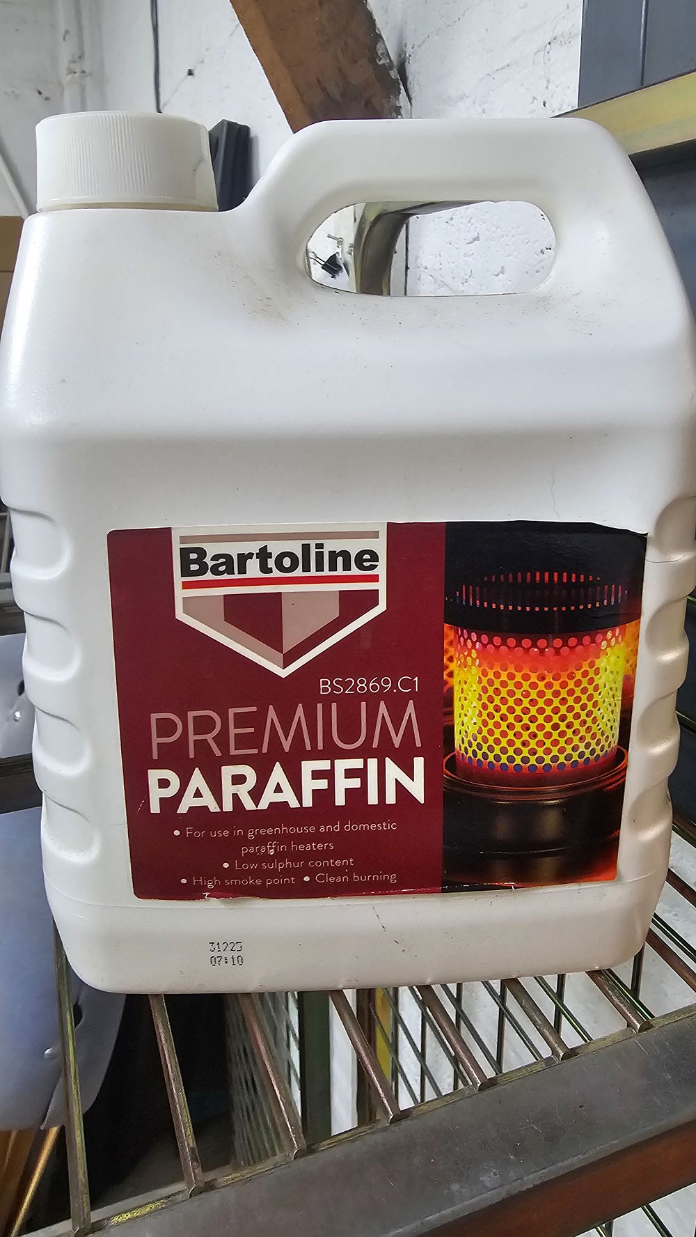 Lot 183: Bartoline BS2869.C1 White Plastic Paraffin Fuel Container - Sealed and Unused
