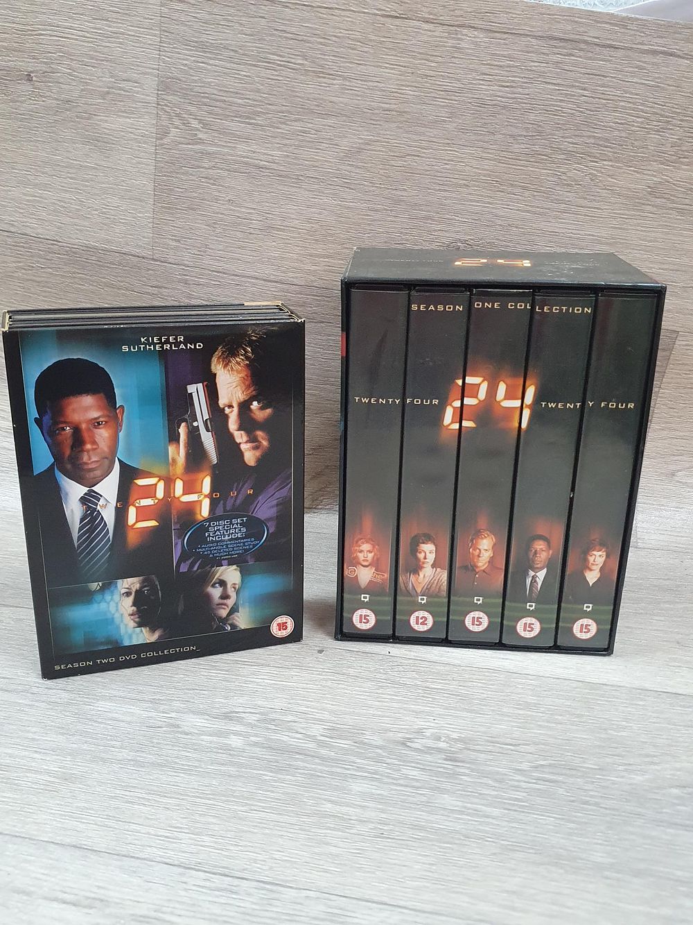 Lot 199: 24 Seasons One and Two Media Collections - Very Good Condition - 4 VHS Tapes Unopened