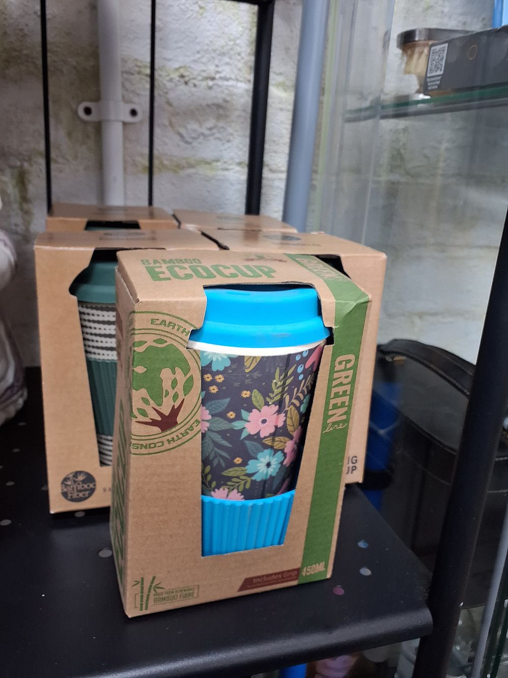 Lot 202: Five Excellent Houseware Natural Collection Bamboo Ecocup Travel Mugs - New in Packaging