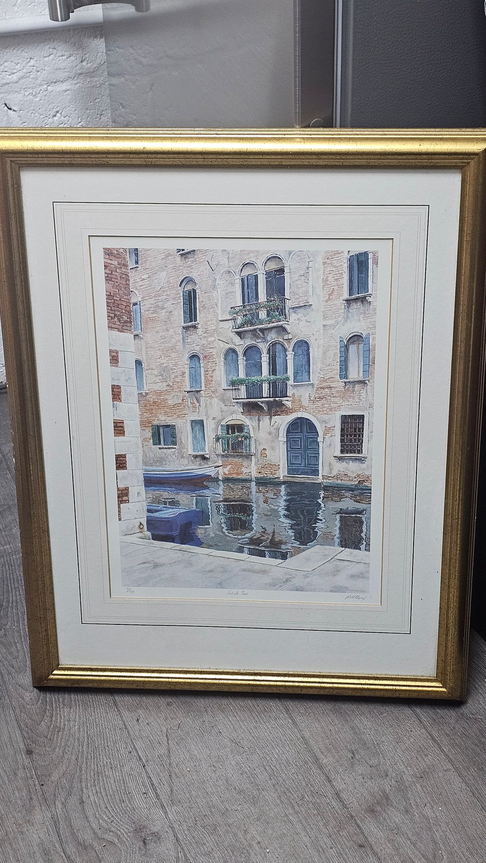 Lot 290: Michael MacDonagh Wood Cul de Sac Signed Framed Venetian Print - Very Good Condition